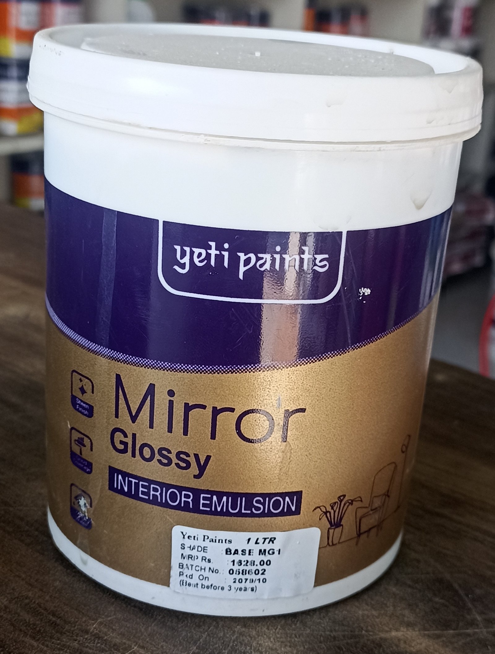 Mirror Glossy Int Eml MG-1(1litre)
