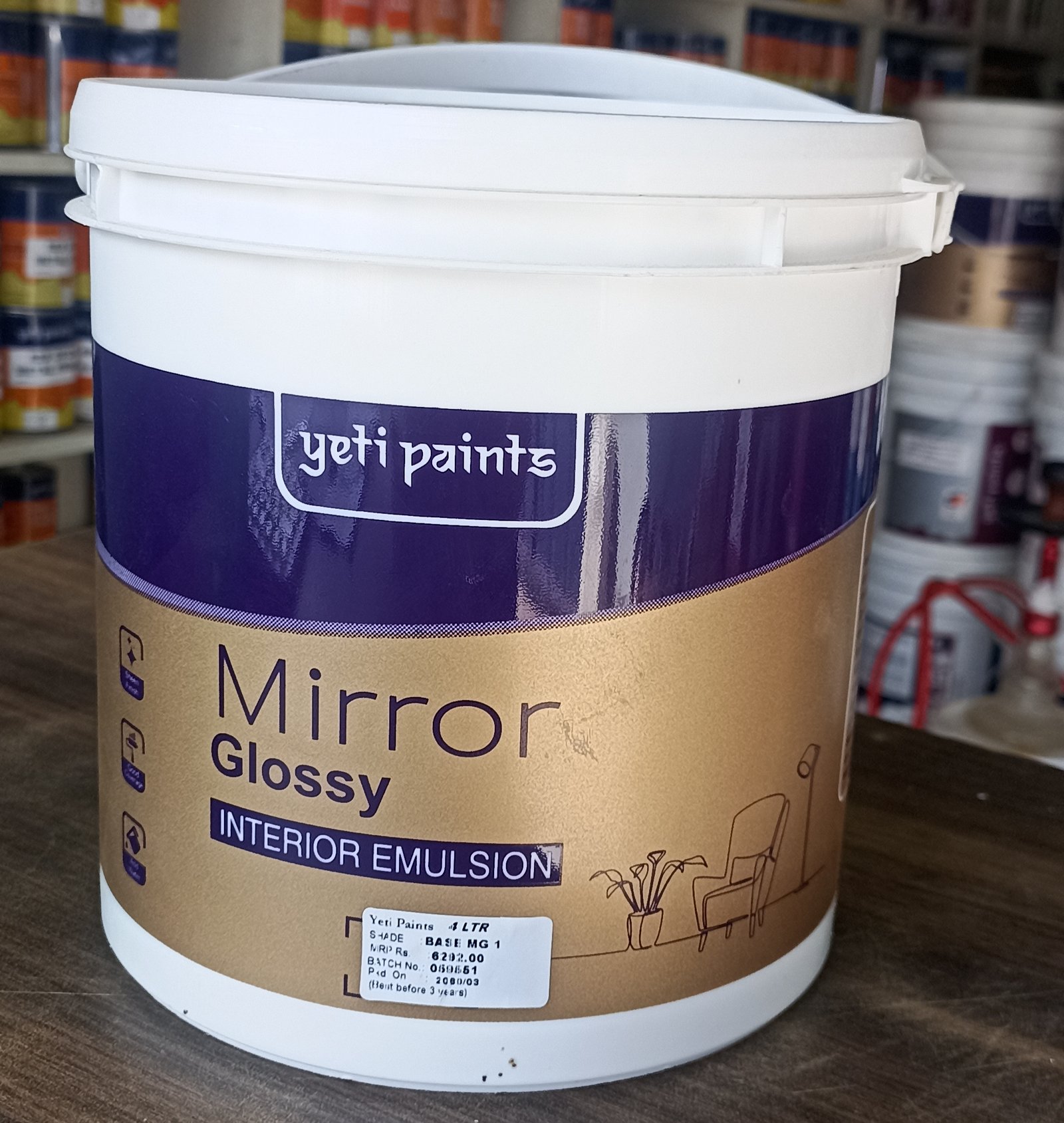 Mirror Glossy Int Eml MG-1(4litre)