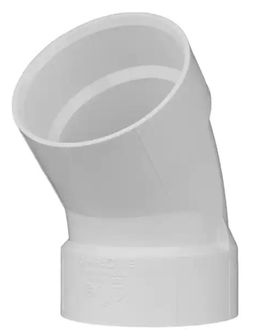Pvc 45 Elbow 4&amp;amp;quot;